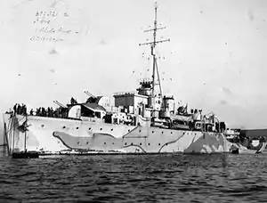 Photograph of HMS Ibis in 1941, from the Imperial War Museum