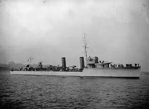 HMS Montrose in 1932