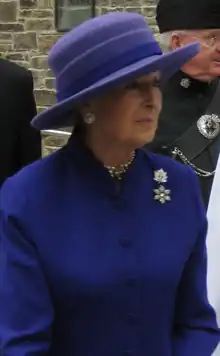 Princess Alexandra, colonel-in-chief from 1960–2010, at the church in 2010