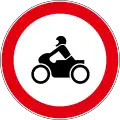 B15Motorbikes not allowed on this road