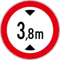 B23Vehicle height limit