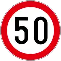 B30Speed limit (50 km/h)