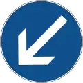 B47-1Keep left