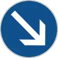 B47Keep right