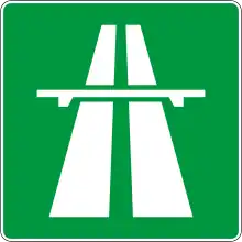 Croatian motorway sign