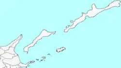 Location of Habomai in Hokkaido (Nemuro Subprefecture)