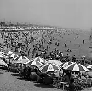 The beach in 1973