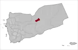 The district highlighted in Yemen