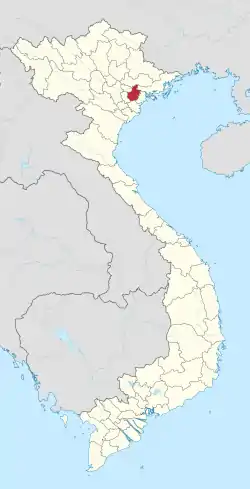 Location of Hải Dương within Vietnam