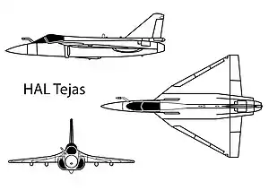 HAL Tejas drawing