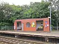 One of the station's waiting shelters.