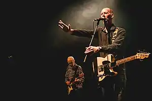 Nigel Blackwell (right) and Ken Hancock performing in 2015