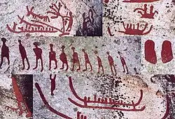 Image 22Petroglyphs, from Sweden, Nordic Bronze Age (painted) (from History of painting)