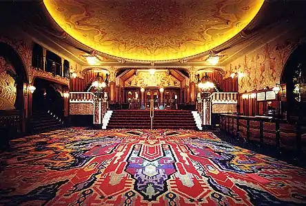 Foyer of the Tuschinski Theatre in Amsterdam, Netherlands, by Hijman Louis de Jong (1921)