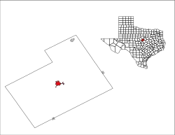 Location of Hamilton, Texas