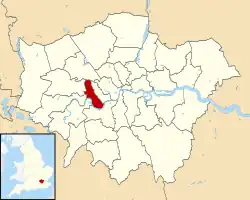 Hammersmith and Fulham shown within Greater London