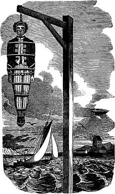 Image 42Hanging of Captain Kidd; illustration from The Pirates Own Book (1837) (from Piracy)