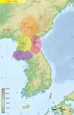 Four Commanderies of Han with Jin in 106 BC