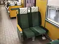 Transverse seating in a 9300 series train