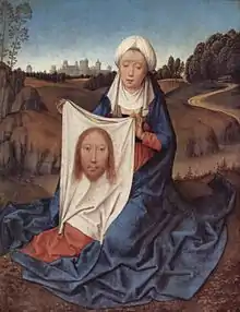 Image 9Veronica holding her veil, Hans Memling, c. 1470 (from List of mythological objects)