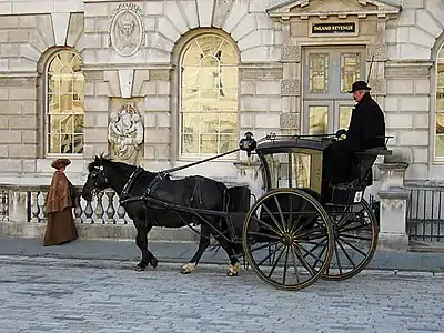 Image 14A Hansom cab at Somerset House.