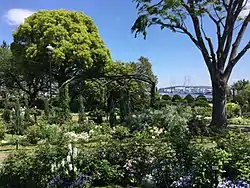 Harbor View Park towards the Yokohama Bay Bridge