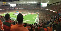 Hard Rock Stadium during Miami Hurricanes football game