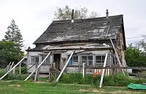 Collapsing house in Hardman