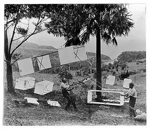 1894 kite demonstration at Stanwell Park, Australia