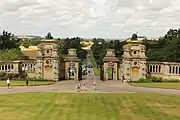 The inner gates onto the forecourt