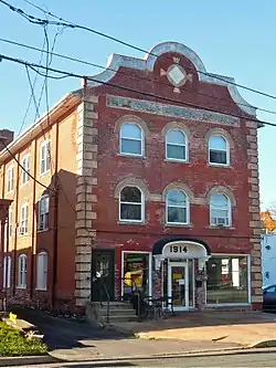 Harleysville Beneficial Association Building on Main Street in downtown Harleysville