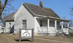 Birthplace of actor Harold Lloyd in Burchard.