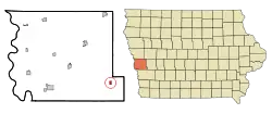 Location of Persia, Iowa