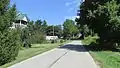 Looking east on Graces Run Road in Harshaville