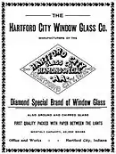 advertisement from the 1890s with diamond-shaped logo