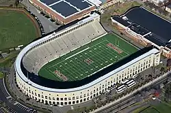 Image 26Harvard Stadium, the first collegiate athletic stadium built in the U.S. (from Boston)