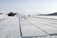 Torne river ice harvest.