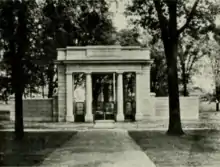 Photograph of Haskell memorial entrance