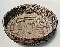 Hassuna redware bowl, circa 5500 BCE