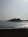 Hastings Pier seaward end fire damage