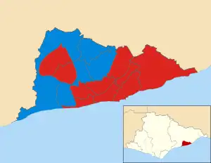 2010 results map