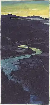 Ioridani Mountain Pass, 1923. Water­color.