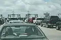 Busy Hatteras Ferry Lines on a Wednesday in June 2007