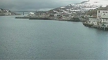 Havøysund and the Havøysund Bridge