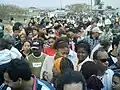 Larger queues that Cuban people have to do to enter to Book Fair.