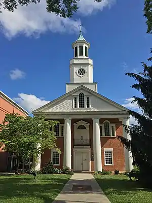 The Hawkins County Courthouse in Rogersville, built c. 1836, is the oldest courthouse in Tennessee