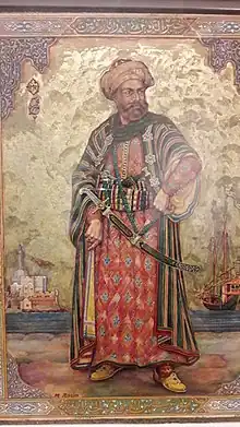 Hayreddin Barbarossa, by Algerian miniaturist Mohammed Racim