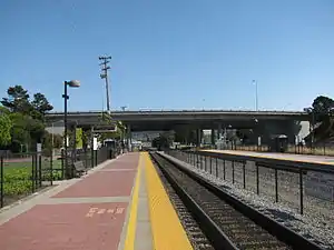 Platforms of a suburban railroad station