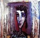 Muslim Mulliqi, Head, 1993 oil on plywood, 90 × 95 cm