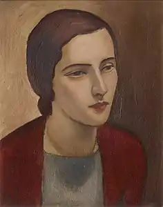 "Head of a girl", circa 1922 (Te Papa, Wellington)